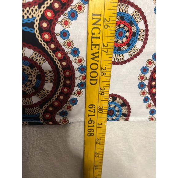 Bohemian 2XLTop Vibrant Medallion Lace-Up Front 1/2 Sleeves Light Breathable - Picture 16 of 16